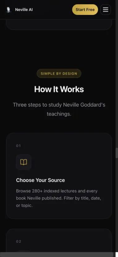 Auth Signup Referral Code screen in Neville AI