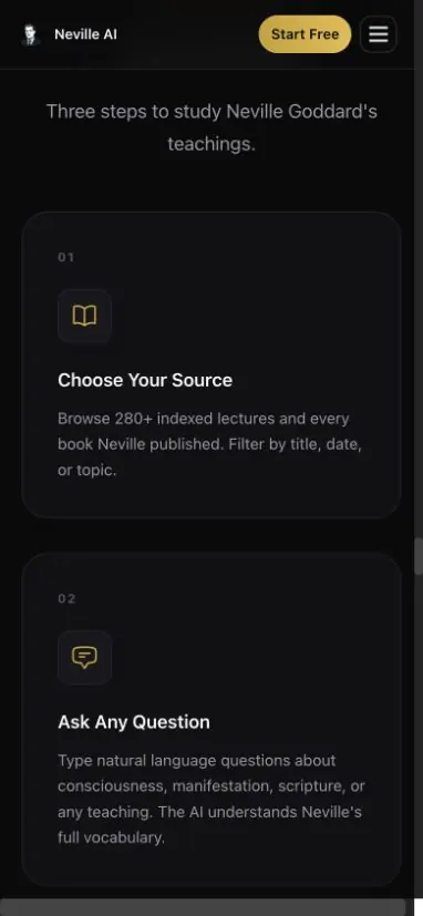 Auth Signup screen in Neville AI