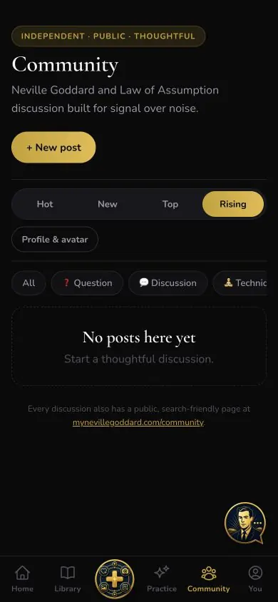 Community Filter Success screen in Neville AI