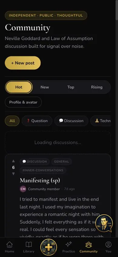 Community Sort Hot screen in Neville AI