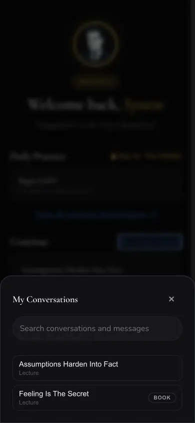 Source Global Conversation History screen in Neville AI